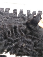 Lot de Cheveux Humains de Haute Qualité, Double Trame, Ondulés Naturels, Cheveux Vierges Bruts Non Traités, Idéal pour Extensions et Perruques