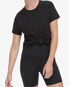 Camiseta de Alta Calidad 100% Algodón para Mujer, Manga Corta, Color Sólido, Transpirable, Ligera, Informal, para Verano, para Actividades al Aire Libre - Product Image 6