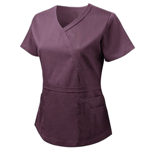 Nouveaux ensembles de blouses médicales pour femmes, imprimés, anti-plis, style jogger, boutonnés, uniformes d'hôpital en tissu toile confortable - Product Image 3