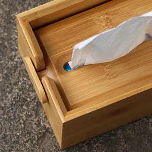 กล่องใส่กระดาษทิชชูไม้สุดหรูสำหรับตกแต่งบ้าน - Product Image 2