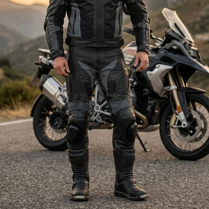 High Quality Winter <b>Leather</b> Motorbike <b>Pant</b> Unisex <b>Plus</b> <b>Size</b> Breathable Flexible with Safety Features Long Lasting Use - Product Image 6