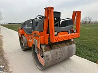 Rouleau compacteur vibrant à double roue en acier HAMM HD14VV d'occasion, rouleau tandem d'occasion, mini-rouleau compacteur routier Hamm de 5 tonnes
