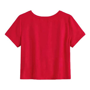 Latest Style Solid Color <b>Women</b> Crop <b>Top</b> Summer Casual Cotton/Bamboo Fiber Slim Fit Eco-Friendly Quick Dry Breathable Wholesale - Product Image 3