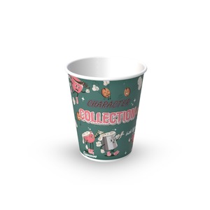Gobelet en papier jetable écologique personnalisé de 8 oz à paroi simple avec revêtement PE, qualité alimentaire, recyclable, imprimé pour thé au lait et café Riiqi - Product Image 5