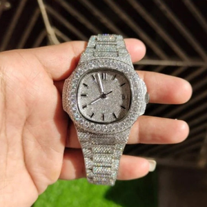 Reloj de Diamantes VVS de Alta Calidad, Nuevo, con Diamantes Cultivados en Laboratorio, Joyería de Moda, Reloj con Incrustaciones de Diamantes - Product Image 2