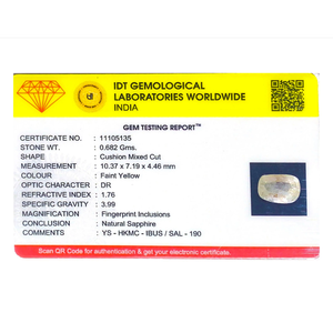 Natural Yellow Sapphire 3.41 Carat Certified Loose Gemstone Pear Cut Wholesale - Product Image 4