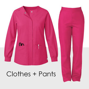 Blouse de travail à manches longues pour clinique médicale, tenue d'infirmière, chemise de médecin, uniforme d'hôpital, vêtements de travail automne-hiver - Product Image 1