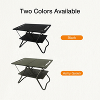 Table pliante double couche en alliage d'aluminium Areffa AF-1050, légère et portable, pour le camping, les pique-niques et les parcs.
