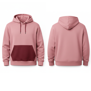 Sudaderas con capucha personalizadas OEM para hombre, color morado ciruela, nuevo diseño, sudadera tipo pullover, ropa de alta calidad al por mayor - Product Image 3