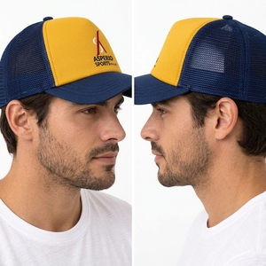 Casquette de camionneur personnalisée avec dos en maille respirante, fermeture snapback réglable, design léger, ajustement confortable, idéale pour les vêtements de travail en extérieur - Product Image 5