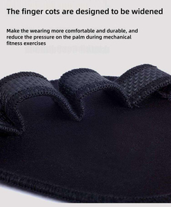 Coussinets de préhension pour haltérophilie avec logo personnalisé OEM, surface en caoutchouc antidérapante, coussinets de protection pour les mains pour la salle de sport, la musculation, la force athlétique - Product Image 5