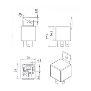 12VDC 40A SPDT Automotive <b>Relay</b> with Mounting Tab - Product Image 3