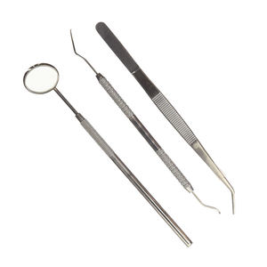 High Quality Stainless Steel Dental Instruments 3-Piece Set <b>Teeth</b> <b>Cleaning</b> <b>Tools</b> - Product Image 3