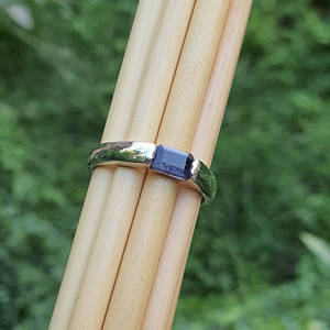 Hot Selling <b>Mens</b> Iolite <b>Ring</b> <b>Emerald</b> Cut 925 Sterling Silver Cordierite Jewelry Wedding Engagement Wholesale Bulk Suppliers - Product Image 4