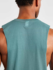 New Latest Design Tank Top for Men's Sleeveless Round Neck Custom Color Men Tank Top Made in Pakistan - Product Image 3
