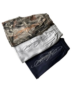 Pantalones Deportivos Holgados para Hombre, 100% Algodón, Estilo Urbano, Bordado Gris Informal, Ecológicos, Transpirables y de Secado Rápido - Product Image 1