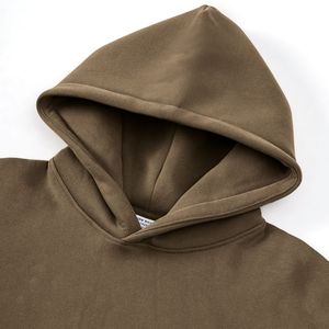 Wholesale 100% Cotton <b>Blank</b> Thick Fleece Heavy <b>Weight</b> Oversized Custom Print Logo Men's Hoodies & Sweatshirts - Product Image 4