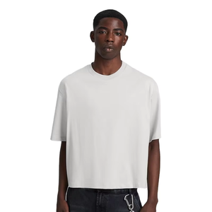 Camiseta Blanca Lisa Personalizada para Hombre, Corte Cuadrado, Oversize, 250 g/m², 100% Algodón, Corte Recto - Product Image 1