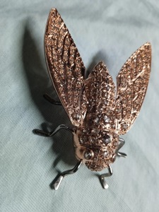 2.5CT Moissniate Diamond 925 Sterling Silver Rose Gold Plated <b>Bee</b> Brooch Iced Out 925 Silver Moissanite Diamond Brooch for Women - Product Image 4