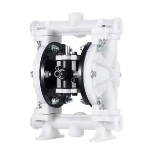 Pompe à double diaphragme pneumatique de 4,4 GPM, 1-1/2 pouce, max 100 PSI, corps en polypropylène pour kérosène, huile usagée, pièces pneumatiques - Product Image 1