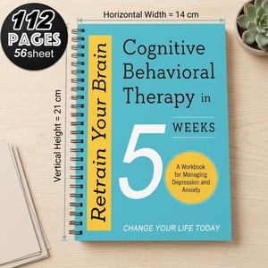 Terapia Cognitivo-Comportamental en 5 Semanas, Cuaderno de Ejercicios con Encuadernación en Espiral, Reentrena tu Cerebro, Gestiona la Depresión y la Ansiedad, Cambia tu Vida Hoy - Product Image 2