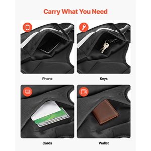 Comodo Gilet Tattico a X con Pesi Regolabili da 10 kg e Striscia Riflettente, Confezione da 6 per Uomo - Product Image 6