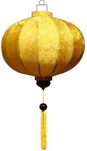 Set of 4 Hoi An Silk Lanterns: Bamboo, Mixed Colors, 40cm, Personalized lanterns, Wedding Garden - Product Image 4