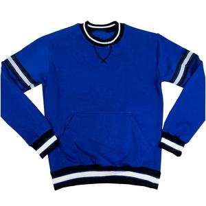 Sudadera con capucha a cuadros de Calidad Universitaria, Sudadera con cuello térmico de invierno, tela polar de algodón 100%, técnica bordada lavada - Product Image 1