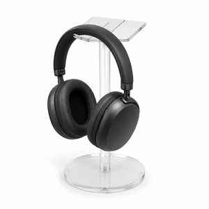 Custom Removable <b>Desktop</b> Display Stand for Headphones DIY & Recyclable Plastic Floating <b>Shelf</b> with Easy Assembly Modern Design - Product Image 1