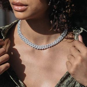 Luxury Women's Diamond <b>Statement</b> <b>Necklace</b> Geometric Baguette Cut Channel Set Rhodium Plated 18K Gold GIA Certified Wedding - Product Image 5