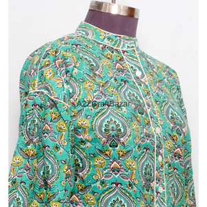 Vestidos Casuales de Oficina para Mujer, Estilo Inglés, Tejidos a Mano, 100% Algodón, Transpirables, Manga Larga, Cuello Redondo, Estampado Floral - Product Image 5