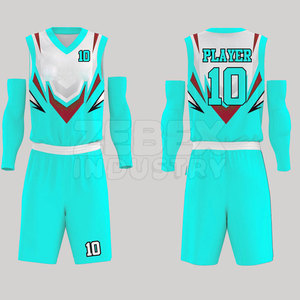 Ensemble de maillot et short de basketball respirant en polyester de haute qualité, coupe confortable, sans manches, pour l'entraînement et les matchs - Product Image 2