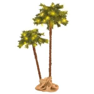 Árbol de Navidad artificial con luces LED 49,2 \ "y 82,7 \" Dimensiones - Product Image 1