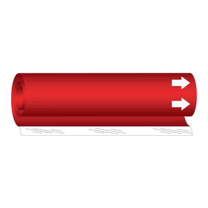Marqueur de tuyau flexible haute performance Brady Blank Red pour l'identification industrielle - Product Image 2