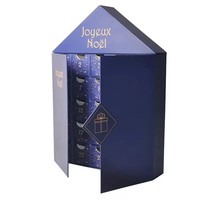 Boîte de rangement à 25 tiroirs en forme de maison de Noël, calendrier de l'Avent pour chocolats, maquillage et cosmétiques