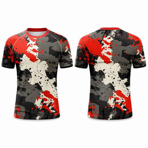 เสื้อรักบี้พิมพ์ลายคุณภาพสูงรุ่นใหม่ล่าสุดขายส่ง บริการ OEM สีและโลโก้ปรับแต่งได้ ระบายอากาศได้ดี แห้งเร็ว มีไซส์ใหญ่ - Product Image 4