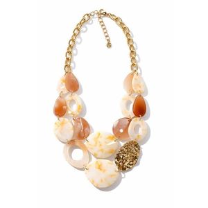 Contemporary Multicolor Oval Resin <b>Statement</b> <b>Necklace</b> Handmade Colorful Fashion Jewelry for Women Boutique Accessories - Product Image 2