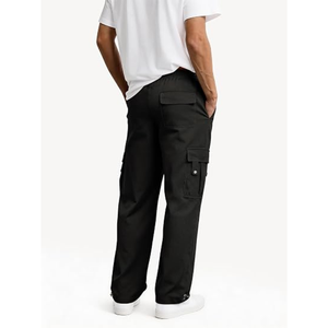Men’s Relaxed Fit <b>Cargo</b> Pants, <b>Stretch</b> Casual Utility Trousers with Multiple Pockets for Everyday and Outdoor Wear - Product Image 2