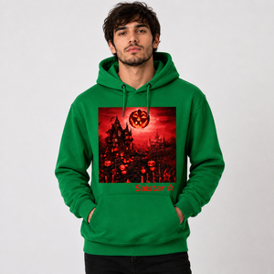 Wholesale <b>Halloween</b> Party Heavy GSM Fabric Hoodie Custom Printed Pullover <b>Sweatshirt</b> Private Label OEM ODM - Product Image 4