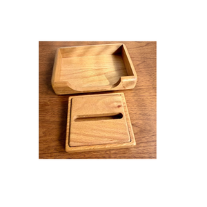 Soporte de notas adhesivas de madera pulida hecho a mano, la mejor calidad, precio asequible, soporte para bloc de notas autoadhesivas en oferta - Product Image 1