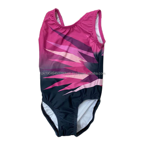 Leotardos personalizados de gimnasia de baile sin mangas OEM para Niñas Ropa de baile gimnástico para niños de entrenamiento - Product Image 3