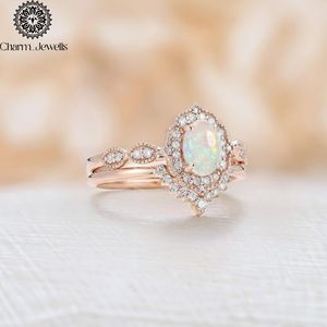 Bague de Fiançailles et d'Éternité Classique pour Femme Charm_Jewells en Or Rose Plaqué Or 18K avec Moissanite Taille Coussin et Sertissage à Griffes IGI - Product Image 2