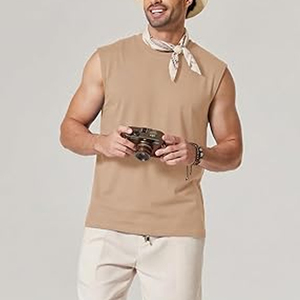 <b>Mens</b> High Quality Sports Vest Custom Sleeveless <b>Cropped</b> Boxy Fit Muscle Gym Tank <b>Top</b> <b>for</b> <b>Men's</b> Streetwear - Product Image 6