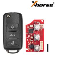 XHORSE XKB512EN B5 XHORSE VVDI XKB512EN Clé Intelligente 2ème Génération Télécommande Filaire B5 Flip 3 Boutons Étanche Anglais 1 pièce/lot