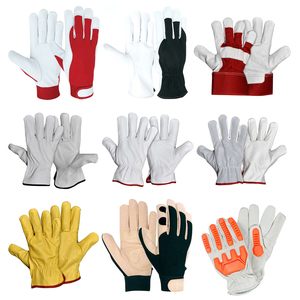 Gants de travail robustes antidérapants en cuir Sunny Gloves, usage général, épaisseur 7 oz, longueur 26 cm, Pakistan - Product Image 4
