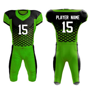 Uniforme de Fútbol Americano Personalizado, Precio al por Mayor, MOQ Bajo, 100% Alta Calidad, Tela de Secado Rápido, Uniformes Transpirables, OEM - Product Image 6