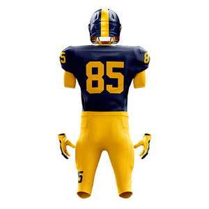 Customized 100% Polyester American Football Uniforms Wholesale Unique Quality Jersey Sets with Short Sleeves Breathable Feature - Product Image 2