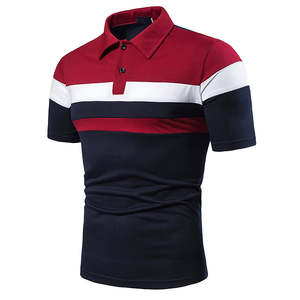 Polo Entallado para Hombre, Tejido Elástico, Estilo Casual Elegante, Atuendo de Verano - Product Image 4