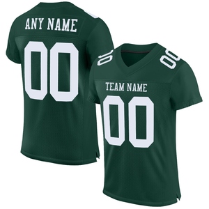 Wholsale Direct Industry Best Selling Custom Black <b>Silver</b> <b>Mesh</b> Authentic Football Jersey - Product Image 2