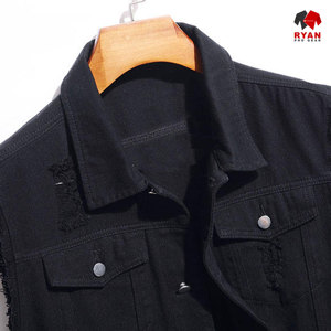 Ryan Pro Gear Nouveau design Gilet en jean unisexe sans manches écologique et tendance avec impression de logo personnalisée - Product Image 3